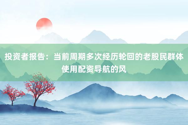 投资者报告：当前周期多次经历轮回的老股民群体使用配资导航的风