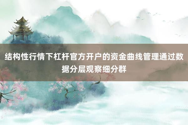 结构性行情下杠杆官方开户的资金曲线管理通过数据分层观察细分群
