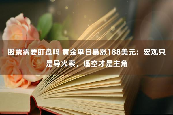 股票需要盯盘吗 黄金单日暴涨188美元：宏观只是导火索，逼空才是主角